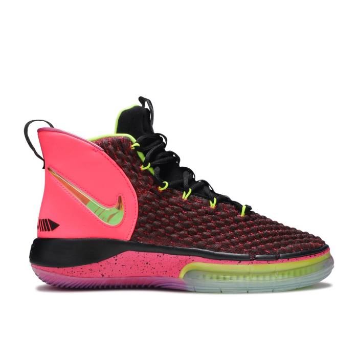 ナイキ Nike 【 Alphadunk \u0027Hoverboard\u0027 Men Racer Pink/Volt/Black 】 アルファダンク メンズ pink サクラ色 黒いこと 黒いこと