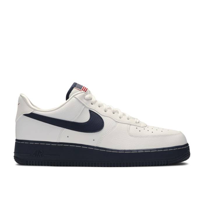 ナイキ Nike 【 Air Force 1 Low \u002707 Lv8 \u0027Usa\u0027 Men White/Sport Red/Metallic Gold/Obsidian 】 メンズ 白いこと 白いこと Red 赤・赤いこと ゴールド