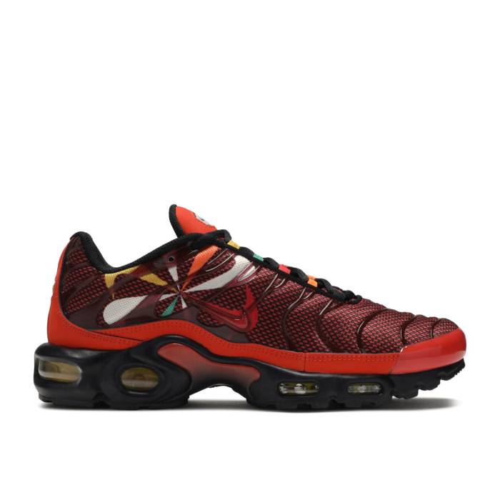 ナイキ Nike 【 Air Max Plus 'Sunburst' Men Habanero Red/University Gold/Black 】 マックス メンズ Red 赤・レッド ゴールド 黒色 ブラック|スニケス