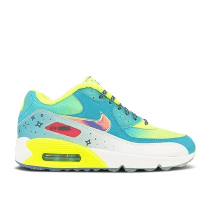 ナイキ Nike 【 Air Max 90 Premium ガウス \u0027Doernbecher\u0027 Youth Radiant Emerald/Volt/Midnight Teal 】 マックス Premium 割り増し金 御坊っちゃん キッズ