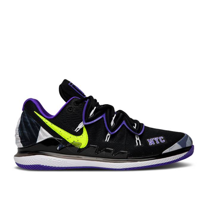 ナイキ Nike 【 Court Air Zoom Vapor X Kyrie 5 Nyc Men Black/Psychic Purple/White/Volt 】 コート ズーム Kyrie カイリー メンズ 黒色 ブラック Purple 紫・パープル 白色 ホワイト