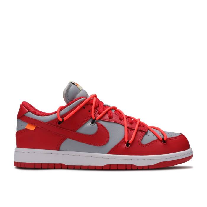 ナイキ Nike 【 Off-White X Dunk Low University Red Men University Red/University Red/Wolf Grey 】 オフホワイト ダンク メンズ Red 赤・レッド 灰色 グレー