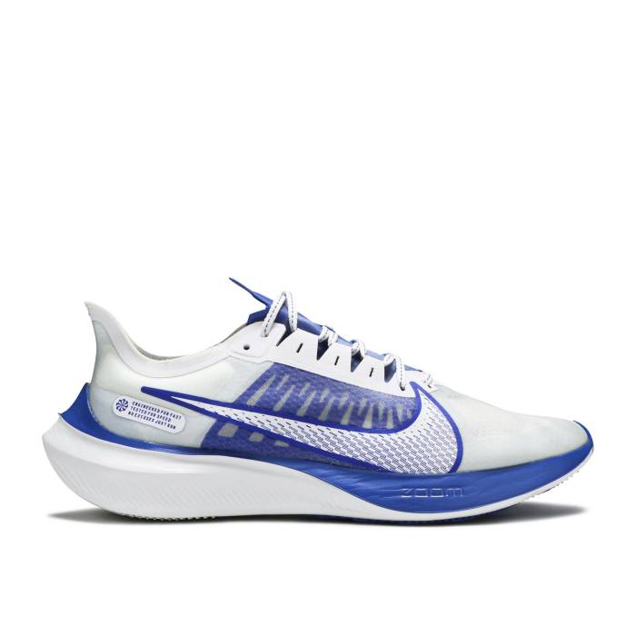 ナイキ Nike 【 Zoom Gravity Racer Blue Men White/Clear/Racer Blue 】 ズーム メンズ 白色 ホワイト 青色 ブルー