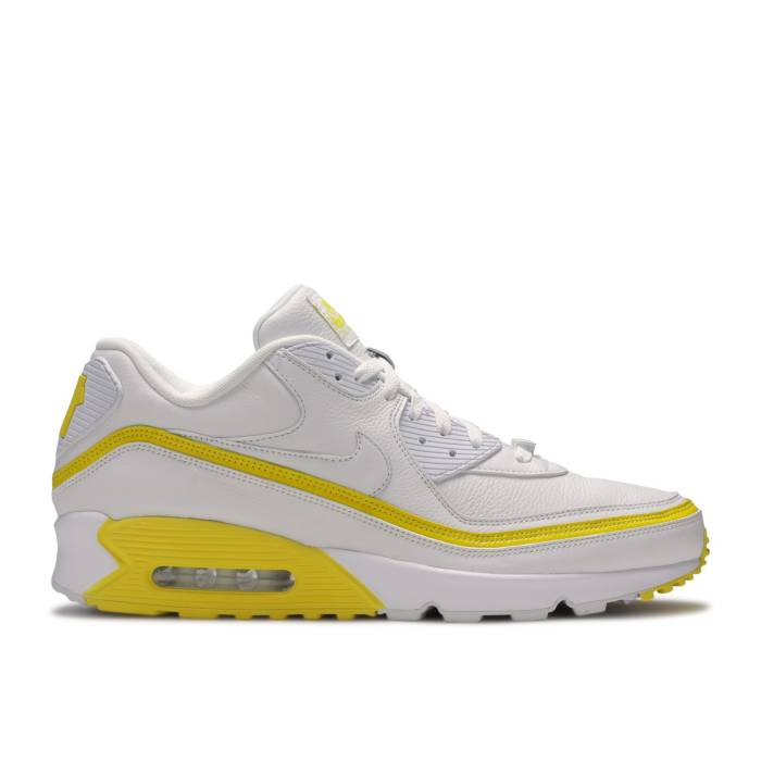 ナイキ Nike 【 Undefeated X Air Max 90 \u0027White Optic Yellow\u0027 Men White/Optic Yellow 】 アンディフィーテッド マックス メンズ 白いこと 白いこと yellow 黄味がかった・黄色