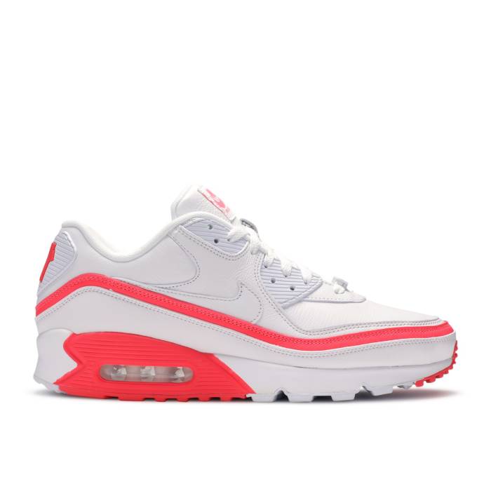 ナイキ Nike 【 Undefeated X Air Max 90 \u0027White Solar Red\u0027 Men White/Solar Red 】 アンディフィーテッド マックス メンズ 白いこと 白いこと Red 赤・赤いこと