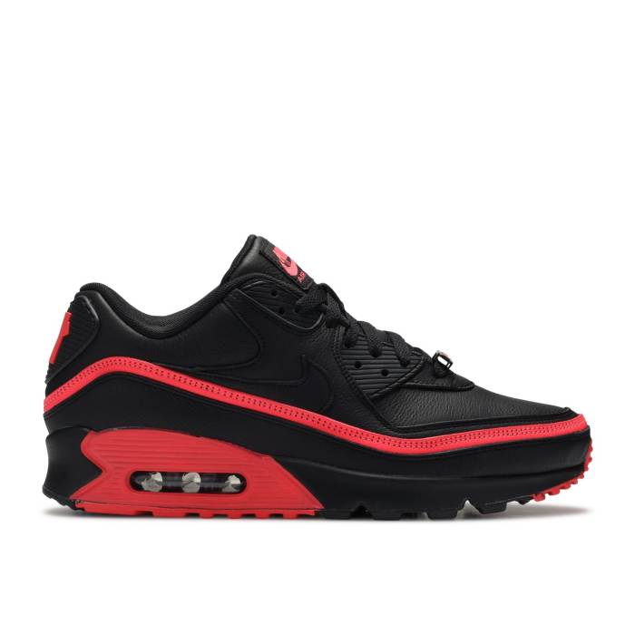 ナイキ Nike 【 Undefeated X Air Max 90 \u0027Black Solar Red\u0027 Men Black/Solar Red 】 アンディフィーテッド マックス メンズ 黒いこと 黒いこと Red 赤・赤いこと