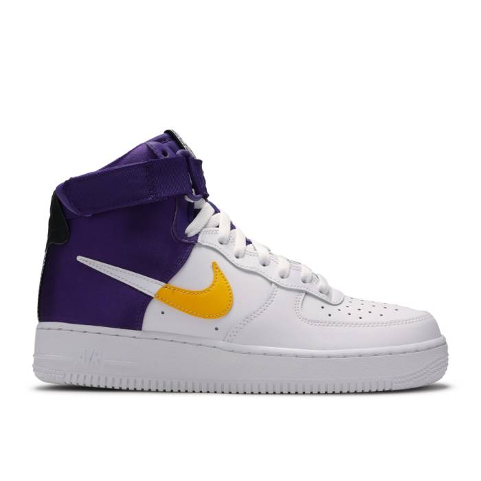 ナイキ Nike 【 Nba X Air Force 1 High \u002707 \u0027Lakers\u0027 Men White/Field Purple 】 御機嫌 メンズ 白いこと 白いこと Field 活動の領域 Purple 紫・パープル