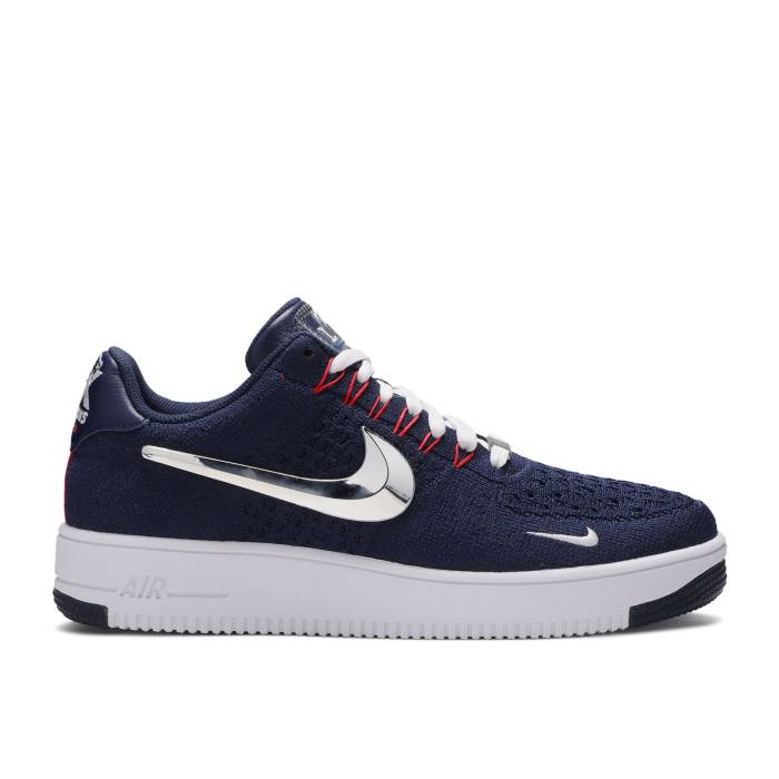 ナイキ Nike 【 Patriots X Air Force 1 Low Ultra Flyknit 6X Champs Men College Navu/Chrome 】 ペイトリオッツ ultra ウルトラ フライニット メンズ カレッジ