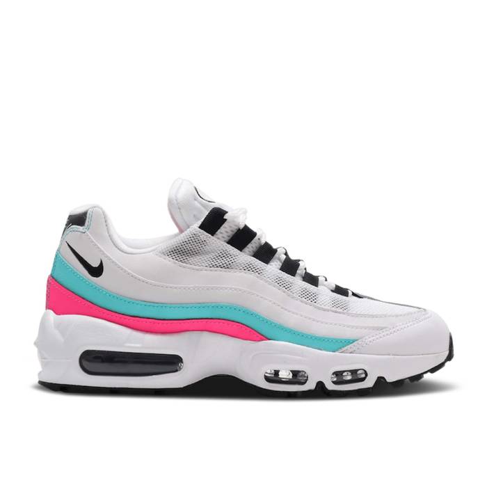 ナイキ Nike 【 Wmns Air Max 95 \u0027South Beach\u0027 Women White/Black-Aurora Green-Pink Blast 】 マックス レディース 白いこと 白いこと ブラジャー同盟罷工