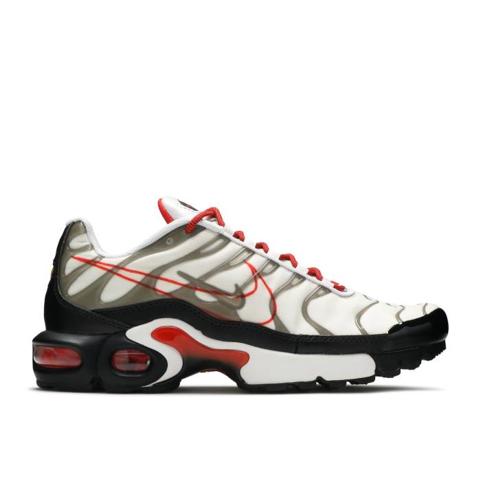 ナイキ Nike 【 Air Max Plus ガウス \u0027Script Swoosh\u0027 Youth White/Black/Pure Platinum 】 マックス 御坊っちゃん キッズ 白いこと 白いこと 黒いこと 黒いこと 純然たる Platinum プラチナム