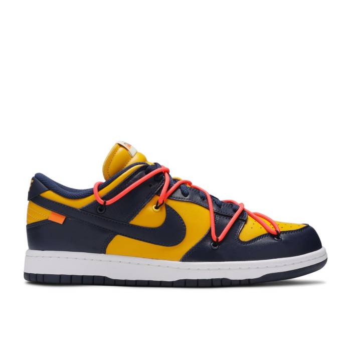 ナイキ Nike 【 Off-White X Dunk Low University Gold Men University Gold/Midnight Navy/White 】 オフホワイト ダンク メンズ ゴールド 紺色 ネイビー 白色 ホワイト
