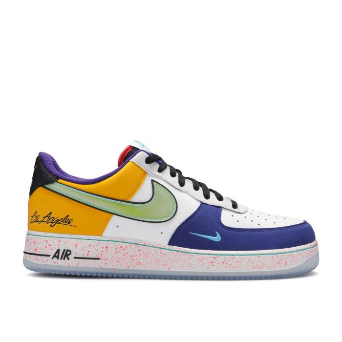 ナイキ Nike 【 Air Force 1 \u002707 Lv8 \u0027What The La\u0027 Men White/Black/Hyper Jade 】 メンズ 白いこと 白いこと 黒いこと 黒いこと 翡翆・ジェード