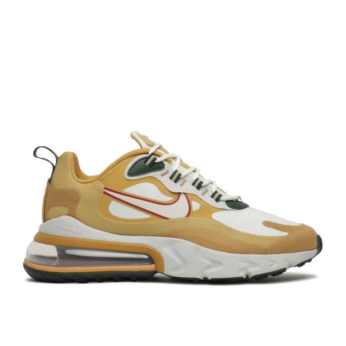 ナイキ Nike 【 Air Max 270 React 'Reggae'' Men Club Gold/Flat Gold/Wheat/Light Bone 】 マックス リアクト メンズ クラブ ゴールド ウィート|スニケス