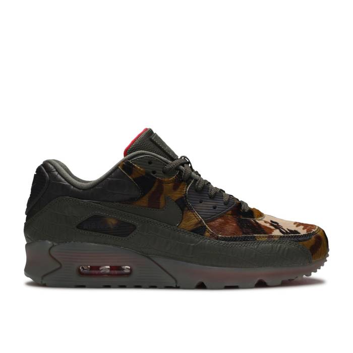 ナイキ Nike 【 Air Max 90 \u0027Croc Camo\u0027 Men Cargo Khaki/Cargo Khaki/University Red 】 マックス メンズ 積貨委託貨物 カーキ Red 赤・赤いこと