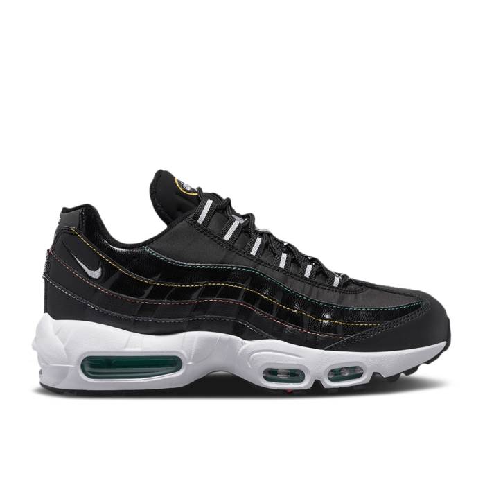 ナイキ Nike 【 Wmns Air Max 95 Premium 'Windbreaker' Women Black/Flash Crimson 】 マックス Premium プレミアム レディース 黒色 ブラック クリムゾン|スニケス