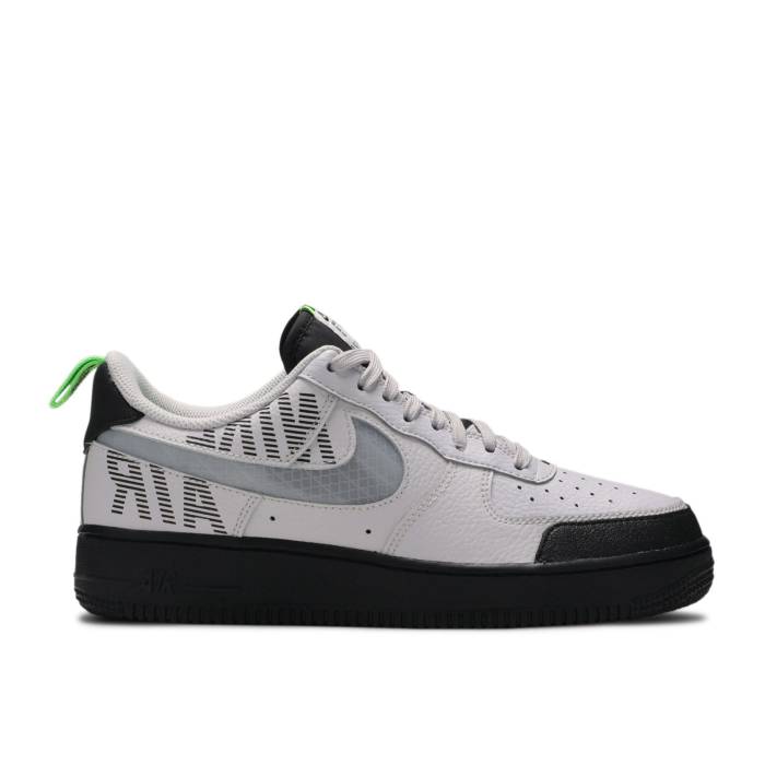 ナイキ Nike 【 Air Force 1 Low \u0027Under Construction - Grey\u0027 Men Vast Grey/Gunsmoke/Black/Electric Green 】 メンズ 薄墨色 薄墨色 黒いこと 黒いこと green 緑・緑であること