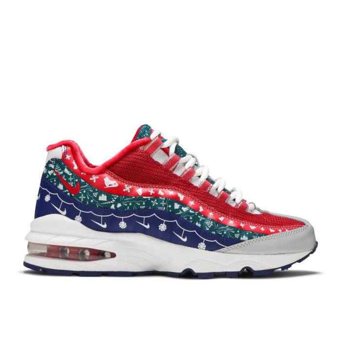 ナイキ Nike 【 Air Max 95 Gs Ugly Christmas Sweater Youth White/University Red/Noble Red 】 マックス クリスマス ジュニア キッズ 白色 ホワイト Red 赤・レッド