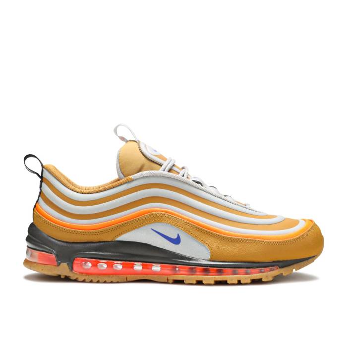 ナイキ Nike 【 Air Max 97 Utility \u0027Sepia Stone\u0027 Men Sepia Stone/Moon Particle/Total Orange/Racer Blue 】 マックス メンズ orange 橙・オレンジ色 青碧 青碧