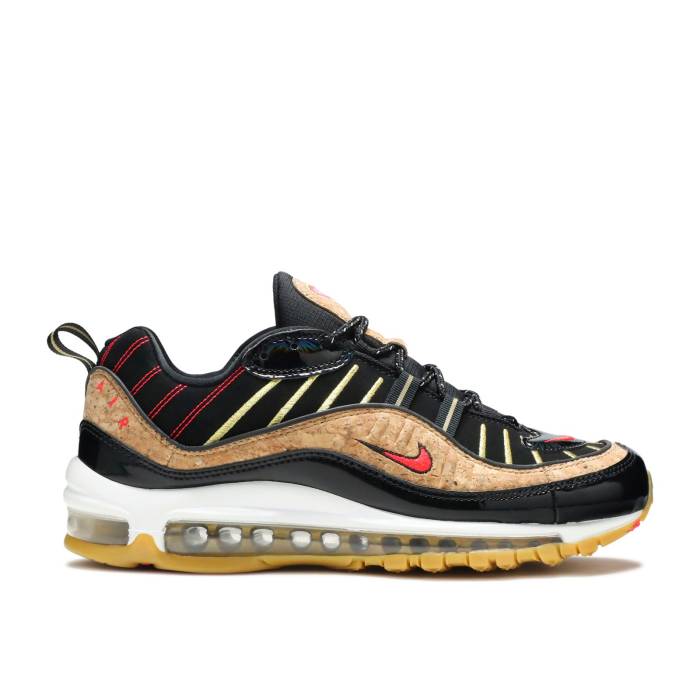 ナイキ Nike 【 Air Max 98 \u0027New Year\u0027 Men Black/Light Photo Blue/White/Red Orbit 】 マックス メンズ 黒いこと 黒いこと 青碧 青碧 白いこと 白いこと Red 赤・赤いこと