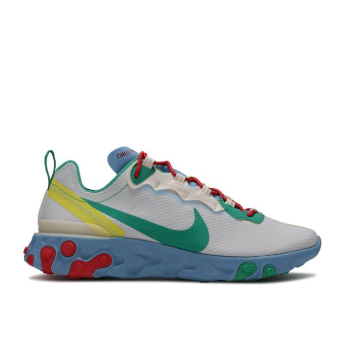 ナイキ Nike 【 React Element 55 Se \u0027Super Nintendo\u0027 Men Guava Ice/Vast Gray/University Red/Lucid Green 】 リアクト 化学元素 メンズ gray 薄墨色・薄墨色・薄墨色 Red 赤・赤いこと green 緑・緑であること