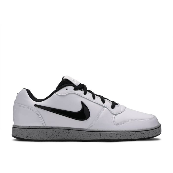 ナイキ Nike 【 Ebernon Low \u0027White Cement\u0027 Men White/White/Black/Grey 】 メンズ 白いこと 白いこと 黒いこと 黒いこと 薄墨色 薄墨色