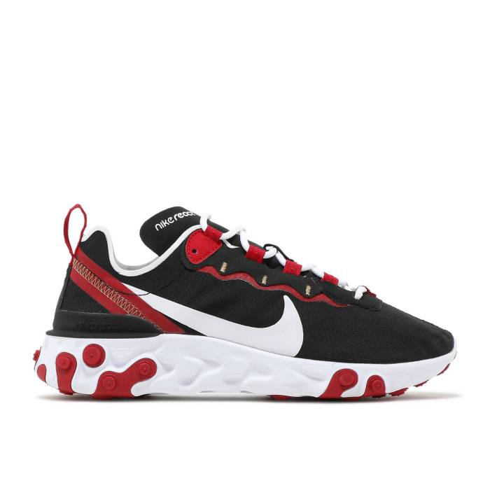 ナイキ Nike 【 Wmns React Element 55 'Black Gym Red' Women Black/White/Gym Red/Summit White 】 リアクト エレメント レディース 黒色 ブラック 白色 ホワイト Red 赤・レッド 37,635円