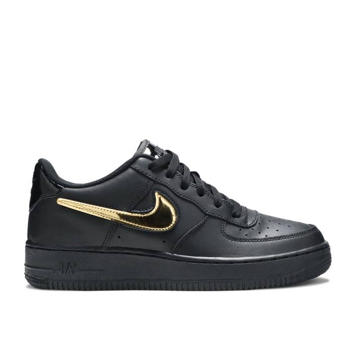 ナイキ Nike 【 Air Force 1 Lv8 3 Gs 'Removable Swoosh - Black' Youth Black/Black/White/Black 】 Swoosh スウッシュ・スウォッシュ ジュニア キッズ 黒色 ブラック 白色 ホワイト