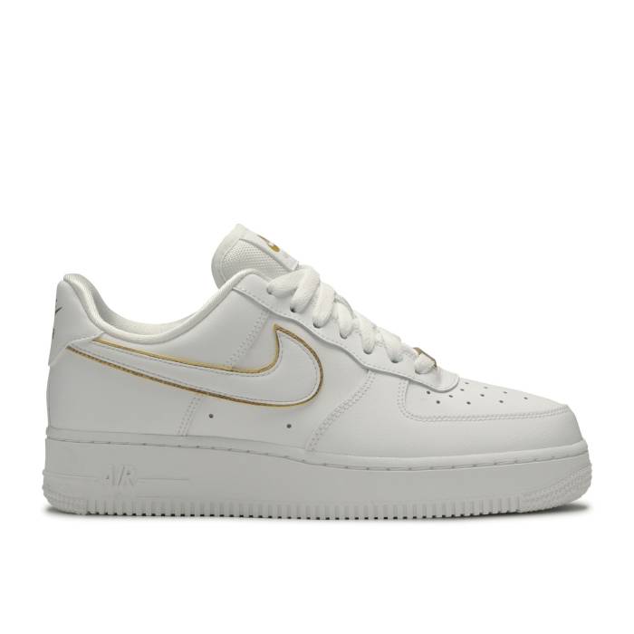 ナイキ Nike 【 Wmns Air Force 1 07 Ess Metallic Gold Women White/White/Metallic Gold 】 レディース 白色 ホワイト ゴールド