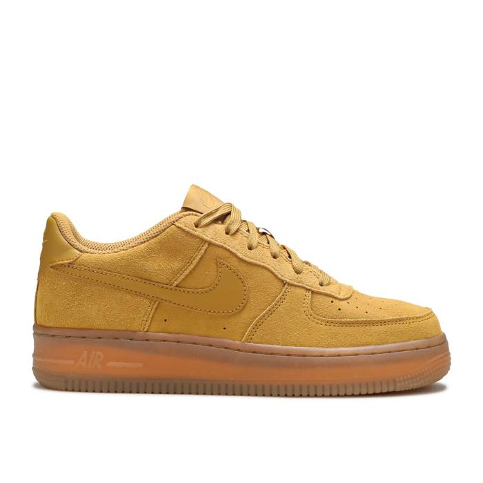 ナイキ Nike 【 Air Force 1 Lv8 3 ガウス \u0027Wheat\u0027 Youth Wheat/Wheat/Gum Light Brown 】 御坊っちゃん キッズ ウィート 赤銅色 赤銅色