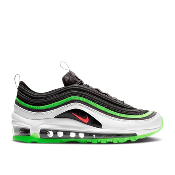 ナイキ Nike 【 Air Max 97 Gs Black Green Youth Black/Bright Crimson/White 】 マックス ジュニア キッズ 黒色 ブラック クリムゾン 白色 ホワイト