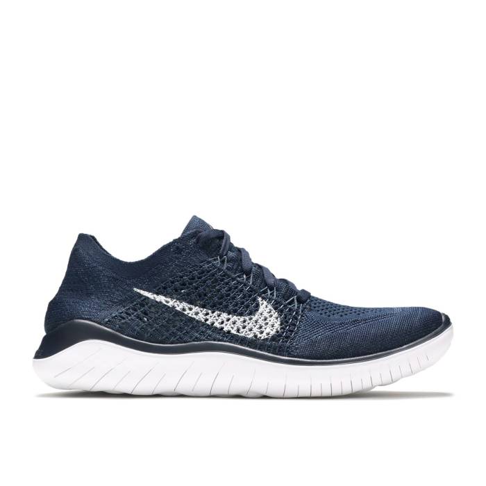 ナイキ Nike 【 Free Rn Flyknit 2018 College Navy Men College Navy/Squadron Blue/White 】 フリー フライニット メンズ カレッジ 紺色 ネイビー 青色 ブルー 白色 ホワイト