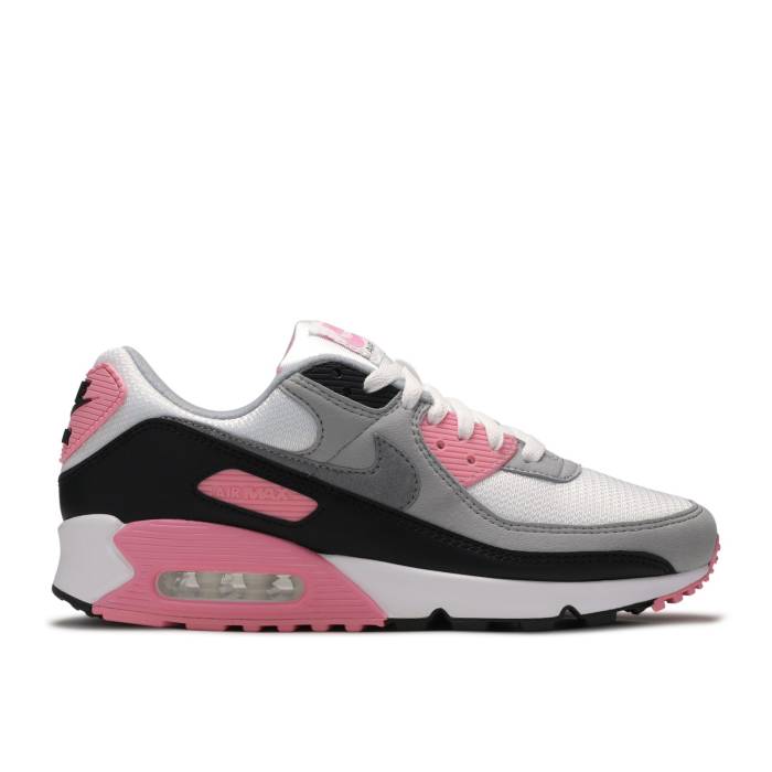 ナイキ Nike 【 Wmns Air Max 90 \u0027Rose Pink\u0027 Women White/Particle Grey/Light Smoke Grey/Rose Pink 】 マックス レディース 白いこと 白いこと 薄墨色 薄墨色 Rose サクラ色 pink サクラ色