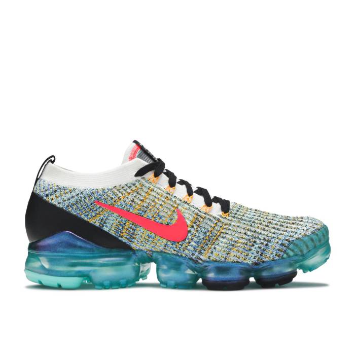 ナイキ Nike 【 Air Vapormax Flyknit 3 'Turquoise Crimson' Men White/Flash Crimson/Hyper Turquoise/Black 】 フライニット メンズ 白色 ホワイト クリムゾン 黒色 ブラック