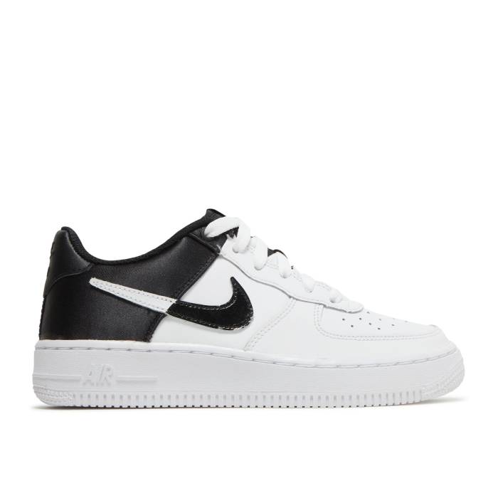 ナイキ Nike 【 Air Force 1 Low Lv8 Gs 'Spurs' Youth White/White/Black 】 ジュニア キッズ 白色 ホワイト 黒色 ブラック｜スニケス