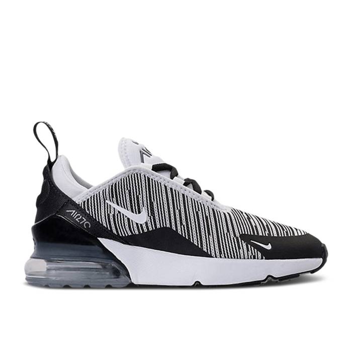 ナイキ Nike 【 Air Max 270 Ps \u0027White Black\u0027 Youth White/Black/Cool Grey 】 マックス 御坊っちゃん キッズ 白いこと 白いこと 黒いこと 黒いこと 冷やりとした 薄墨色 薄墨色