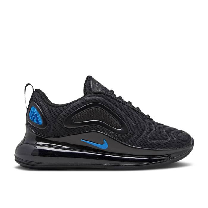 ナイキ Nike 【 Air Max 720 Bg \u0027Hyper Royal\u0027 Youth Black/Blue Hero/Hyper Royal/Cool Grey 】 マックス 御坊っちゃん キッズ 黒いこと 黒いこと 青味 青み 冷やりとした 薄墨色 薄墨色
