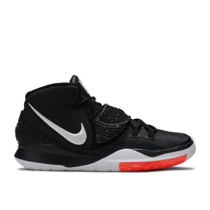 ナイキ Nike 【 Kyrie 6 ガウス \u0027Jet Black\u0027 Youth Black/White 】 Kyrie カイリー 御坊っちゃん キッズ 黒いこと 黒いこと 白いこと 白いこと