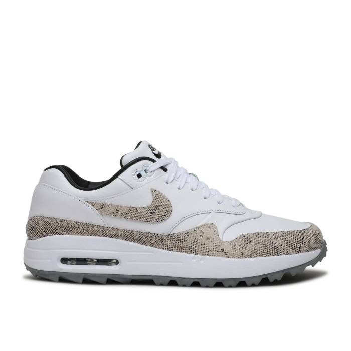 ナイキ Nike 【 Air Max 1 Golf Nrg \u0027Snakeskin\u0027 Men White/Atmosphere Grey 】 マックス golf ゴルフ メンズ 白いこと 白いこと 薄墨色 薄墨色