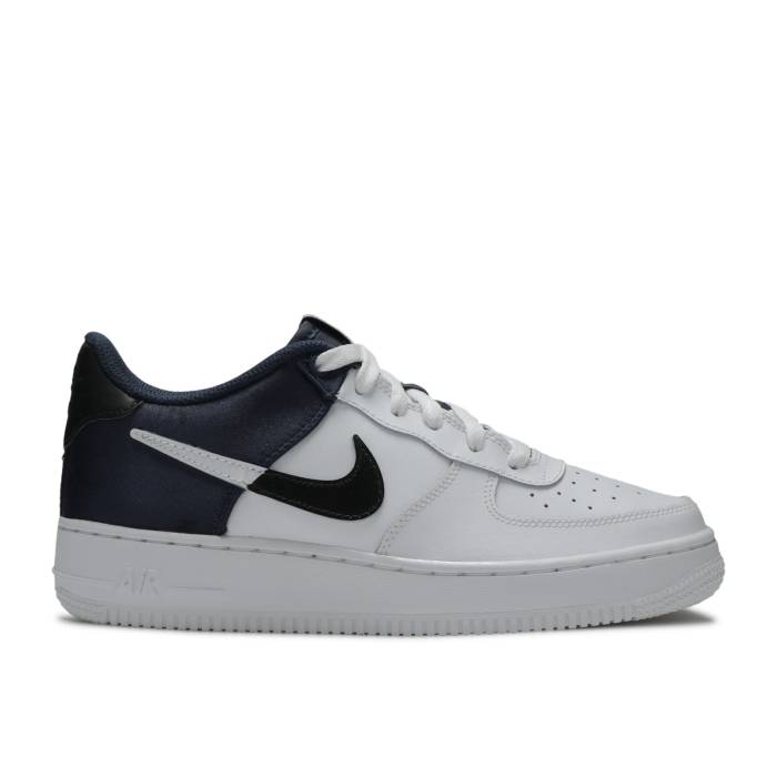 ナイキ Nike 【 Air Force 1 Lv8 Gs 'Midnight Navy' Youth Midnight Navy/White/Black 】 ジュニア キッズ 紺色 ネイビー 白色 ホワイト 黒色 ブラック｜スニケス
