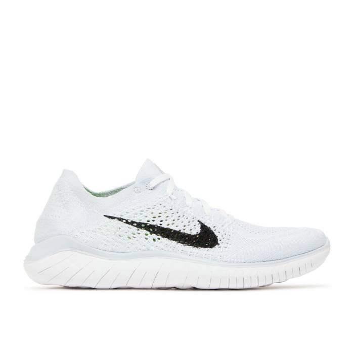 ナイキ Nike 【 Wmns Free Rn Flyknit 2018 White Platinum Women White/Black/Pure Platinum 】 フリー フライニット レディース 白色 ホワイト 黒色 ブラック ピュア Platinum プラチナム