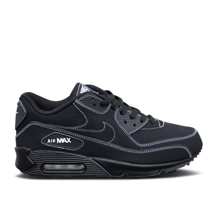 ナイキ Nike 【 Air Max 90 'Black White Stitching' Men Black/Black/White 】 マックス 白色 ホワイト メンズ 黒色 ブラック 白色 ホワイト