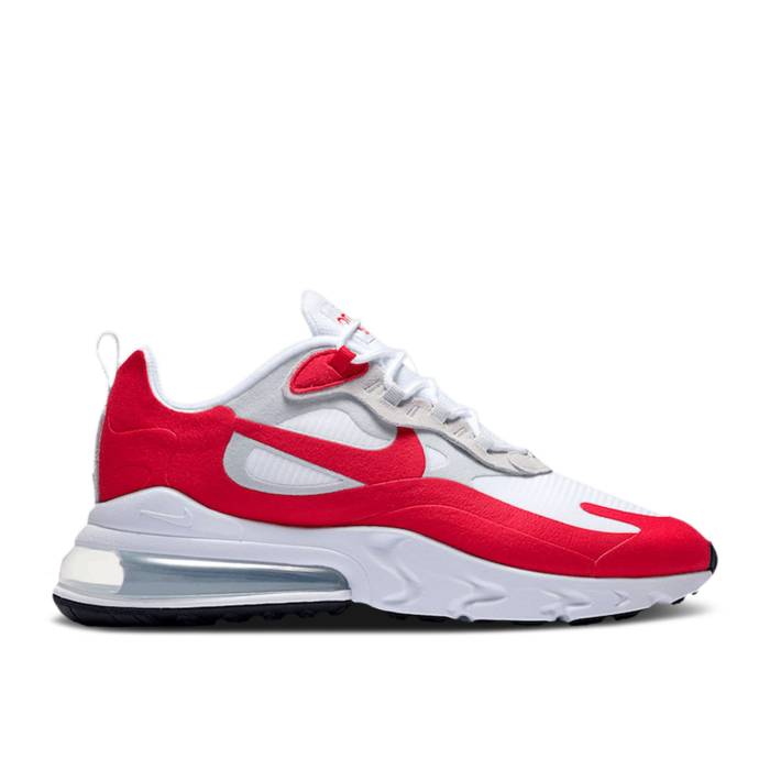 ナイキ Nike 【 Air Max 270 React \u0027Air Max 1\u0027 Men White/University Red/Neutral Grey/Black 】 マックス リアクト メンズ 白いこと 白いこと Red 赤・赤いこと 薄墨色 薄墨色 黒いこと 黒いこと