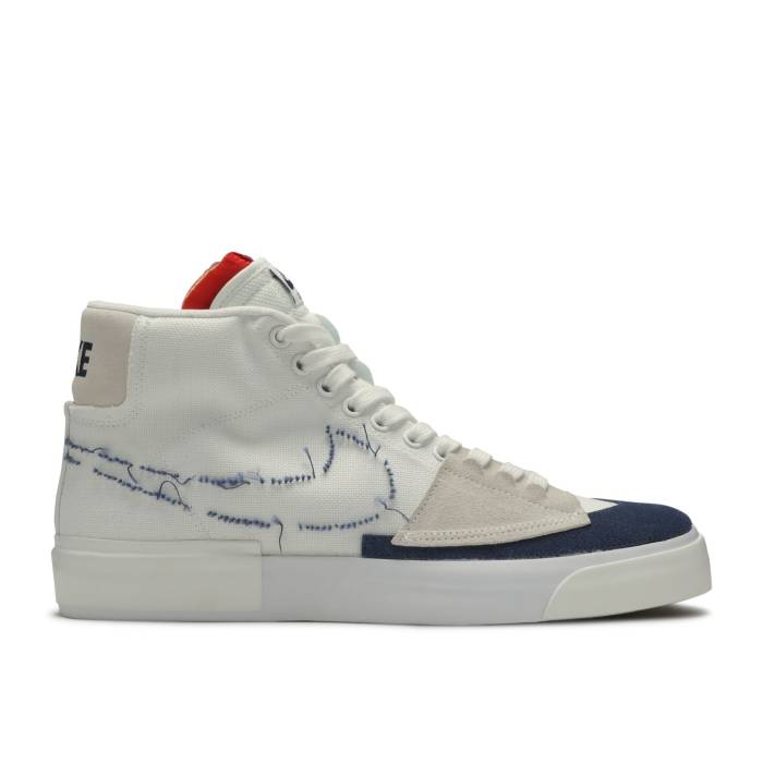 ナイキ Nike 【 Blazer Mid Sb Edge Hack Pack Men White/University Red/Summit White/Midnight Navy 】 ブレイザー ミッド エスビー メンズ 白色 ホワイト Red 赤・レッド 紺色 ネイビー