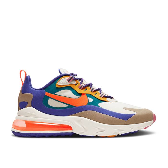 ナイキ Nike 【 Air Max 270 React Acg Men Light Mahogany Brown/Sail/White/Khaki/Orange Red 】 マックス リアクト メンズ 茶色 ブラウン 白色 ホワイト カーキ orange 橙・オレンジ Red 赤・レッド