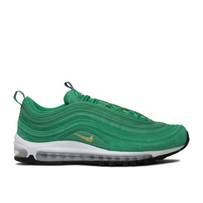 ナイキ Nike 【 Air Max 97 Qs 'Olympic Rings - Green' Men Lucky Green/White/Black/Metallic Gold 】 マックス リング メンズ green 緑・グリーン 白色 ホワイト 黒色 ブラック ゴールド