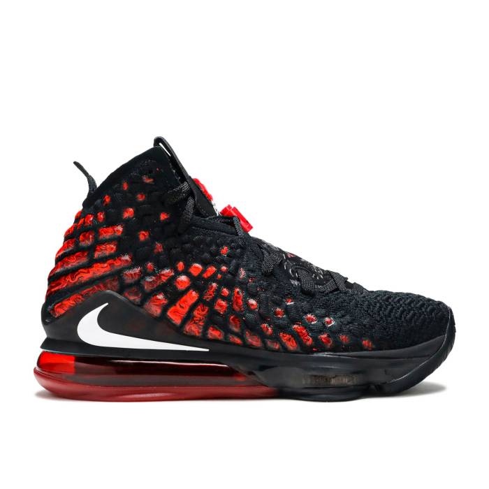 ナイキ Nike 【 Lebron 17 \u0027Infrared Vi\u0027 Men Black/University Red/White 】 Lebron レブロン メンズ 黒いこと 黒いこと Red 赤・赤いこと 白いこと 白いこと