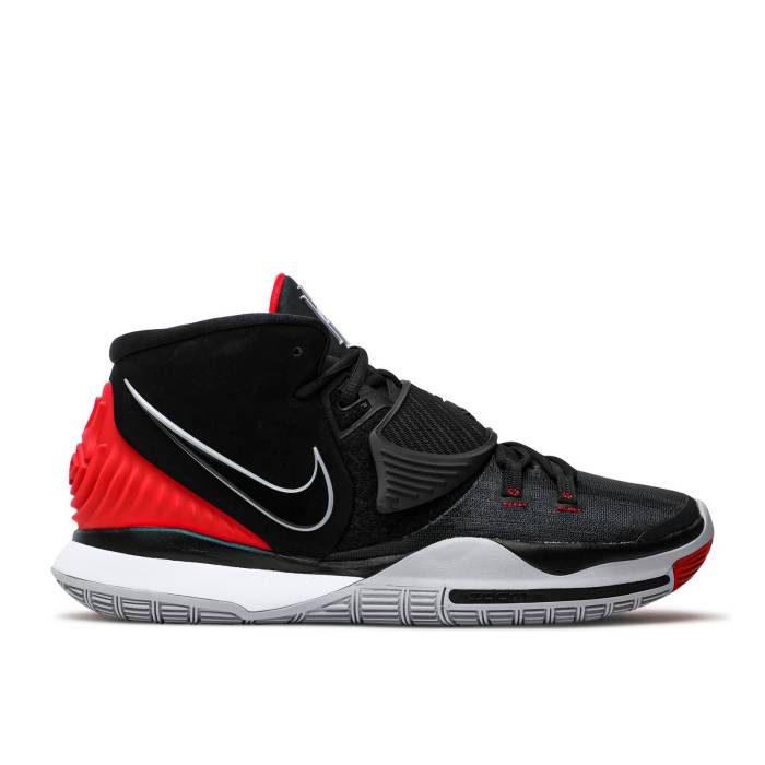 ナイキ Nike 【 Kyrie 6 \u0027Bred\u0027 Men Black/Black/University Red/White 】 Kyrie カイリー メンズ 黒いこと 黒いこと Red 赤・赤いこと 白いこと 白いこと スニーカー-メンズ靴-靴