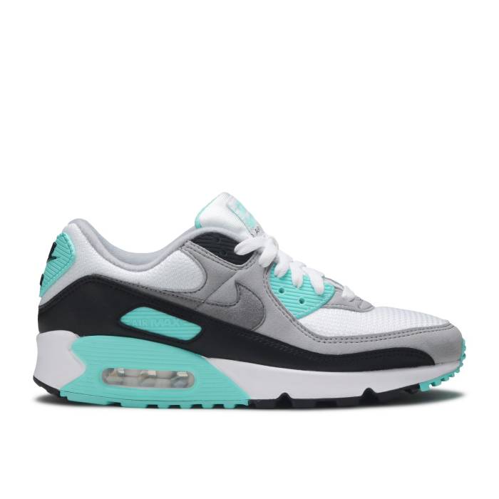 ナイキ Nike 【 Wmns Air Max 90 'Turquoise' Women White/Particle Grey/Turquoise 】 マックス レディース 白色 ホワイト 灰色 グレー 43,620円