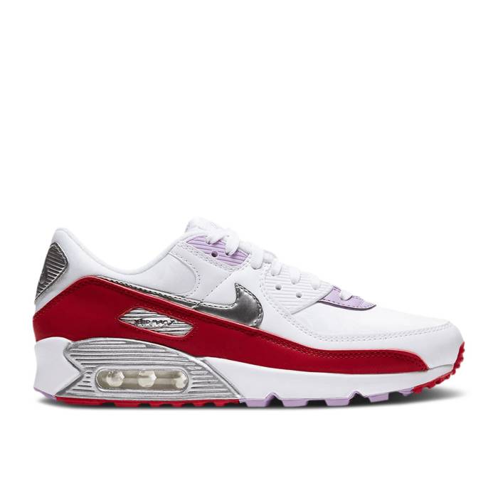 ナイキ Nike 【 Wmns Air Max 90 \u0027Chinese New Year\u0027 Women White/Team Red/Metallic Silver 】 マックス レディース 白いこと 白いこと Team 野球クラブ Red 赤・赤いこと Silver しろがね色・しろがね色
