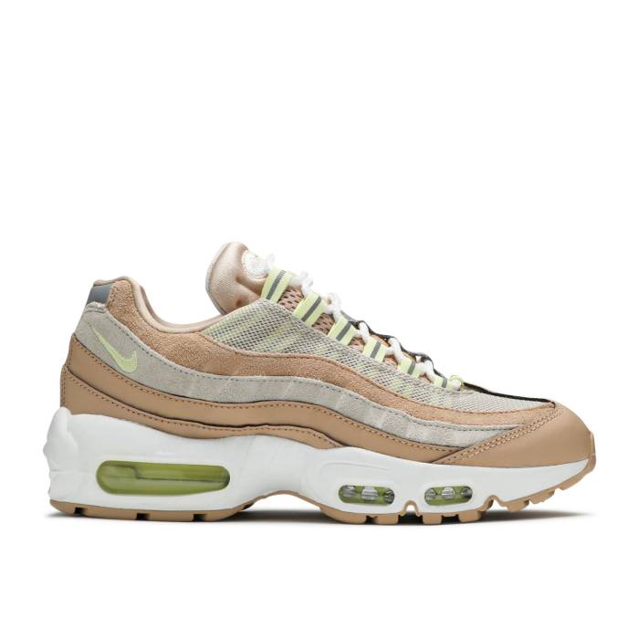 ナイキ Nike 【 Wmns Air Max 95 'Bio Beige' Women Bio Beige/Desert Sand/White/Luminous Green 】 マックス レディース ベージュ 砂色・サンド 白色 ホワイト green 緑・グリーン｜スニケス